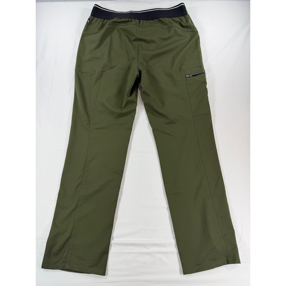 Greys Anatomy Spandex Stretch Scrub Pants Olive Green Cargo Womens Medium M